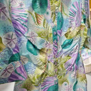 Soft Surroundings Coastal Core 3/4 Sleeve Cotton Tunic